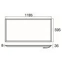 SLV Luminaire de plafond PANEL P 1200/600 60 DALI >200LM/W dimmable, UGR < 19, multipower IP20, gradable