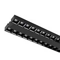 SLV Projecteur triphasé SIGHT EVO DOUBLE 600 ON-OFF 2 voies, angulaire, UGR < 19, commutable, avec grille IP20, blanche 