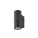 SLV outdoor wall luminaire HELIA PRO S SINGLE 1 flame, cylindrical, DALI controllable, impact resistant IP65, anthracite