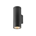 outdoor wall luminaire HELIA PRO L SINGLE 1 flame, cylindrical, DALI controllable, impact resistant IP65, anthracite