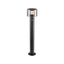 Lampadaire d’extérieur TAHA II 70 avec capteur, CCT Switch, commutable IP54, noir, laqué 