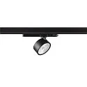 3-phase spot KALU 2.0 PHASE cylindrical, UGR < 19, cardanic swivelling IP20, black dimmable