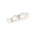 SLV Applique et plafonnier KALU 2.0 TRIPLE PHASE 3 flammes, UGR < 19, pivotant à la cardan IP20, blanche gradable