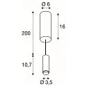 SLV Luminaire à suspension LALU® IP20, noir gradable