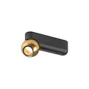 Applique et plafonnier DYSKO IP20, or, noir, laqué gradable