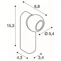 wall and ceiling luminaire DYSKO IP20