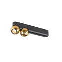 Applique et plafonnier DYSKO IP20, or, noir, laqué gradable