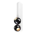 SLV Applique et plafonnier DYSKO IP20, noir, blanche, laqué gradable