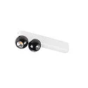 SLV Applique et plafonnier DYSKO IP20, noir, blanche, laqué gradable