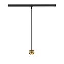 Luminaire à suspension monophasé DYSKO Bas, en forme de boule IP20, scintillant, or gradable