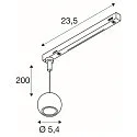Luminaire à suspension monophasé DYSKO Bas, en forme de boule IP20, scintillant, or gradable