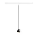 Luminaire à suspension monophasé DYSKO Bas, en forme de boule IP20, scintillant, noir gradable