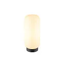 Lampe de table PANTILO SLIM cylindrique E27, blanche gradable