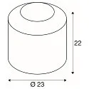 SLV Lampe de table PANTILO cylindrique E27, or gradable