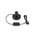 SLV Lampe de table PANTILO cylindrique E27, blanche gradable