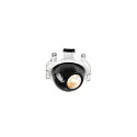 SLV Plafonnier encastré DYSKO rond IP20, noir, blanche gradable