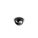 SLV Plafonnier encastré DYSKO rond IP20, noir, blanche gradable