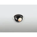 SLV Plafonnier encastré DYSKO rond IP20, noir, blanche gradable