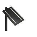 Lampadaire WORKLIGHT EASY FL avec interrupteur, adapté aux postes de travail avec écran, noir gradable