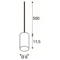 pendant luminaire FITU PD STONE E27 IP20, black dimmable