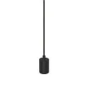 SLV Luminaire à suspension FITU PD RIBBED E27 IP20, noir gradable