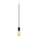 SLV Luminaire à suspension FITU PD RIBBED E27 IP20, noir gradable