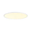 Luminaire de plafond PANEL 60 rond, adapté aux postes de travail avec écran IP20, blanche, laqué gradable