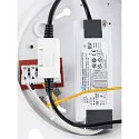 SLV ceiling luminaire PANEL 60 round, suitable for VDU workstation IP20, white, lacquered dimmable