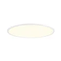 SLV ceiling luminaire PANEL 60 round, suitable for VDU workstation IP20, white, lacquered dimmable