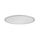 SLV Luminaire de plafond PANEL 60 rond, adapté aux postes de travail avec écran IP20, gris, laqué gradable