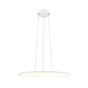SLV pendant luminaire PANEL 60 round, suitable for VDU workstation IP20, white dimmable