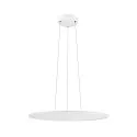 SLV Luminaire à suspension PANEL 60 rond, adapté aux postes de travail avec écran IP20, blanche gradable