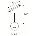 SLV pendant luminaire LIGHT EYE® 2.0 IP20, black, white dimmable