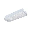 Applique et plafonnier P-LIGHT angulaire IP65, transparent, blanche, laqué 