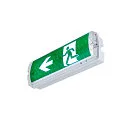SLV Applique et plafonnier P-LIGHT angulaire IP65, transparent, blanche, laqué 