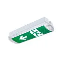 SLV Applique et plafonnier P-LIGHT angulaire IP65, transparent, blanche, laqué 