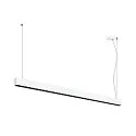 SLV Luminaire à suspension GLENOS® PRO IP20, noir, blanche gradable