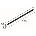 SLV Luminaire de plafond GLENOS® PRO UGR < 19, adapté aux postes de travail avec écran IP20, noir, laqué gradable