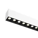 SLV Luminaire de plafond GLENOS® PRO UGR < 19, adapté aux postes de travail avec écran IP20, noir, blanche, laqué gradable