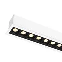 SLV Luminaire de plafond GLENOS® PRO UGR < 19, adapté aux postes de travail avec écran IP20, noir, blanche, laqué gradable