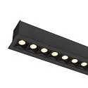 SLV Luminaire de plafond GLENOS® PRO UGR < 19, adapté aux postes de travail avec écran IP20, noir, laqué gradable