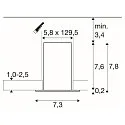 SLV ceiling luminaire GLENOS® PRO UGR < 19, suitable for VDU workstation IP20, black, white, lacquered dimmable
