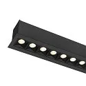 SLV Luminaire de plafond GLENOS® PRO UGR < 19, adapté aux postes de travail avec écran IP20, noir, laqué gradable