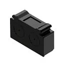 Système d'éclairage en continu embout d'extrémité EASYLIGHT EC BK, noir