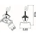 SLV Système d'éclairage en continu fixation EASYLIGHT CSK FT BK, noir
