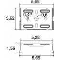 SLV Système d'éclairage en continu montage au plafond EASYLIGHT SCF M6 BK, noir