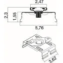 SLV Système d'éclairage en continu montage au plafond EASYLIGHT STM BK version pour montage en surface, noir