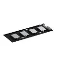SLV Panneau à LED PAVANNO 1200/300 UGR < 19, adapté aux postes de travail avec écran, 18W 2850lm 3000|4000K 45° CRI 80-89