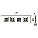 SLV Panneau à LED PAVANNO 1200/300 UGR < 19, adapté aux postes de travail avec écran, 18W 2850lm 3000|4000K 45° CRI 80-89