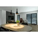 SLV pendant luminaire LALU® SET CONE 15 IP20, black dimmable
